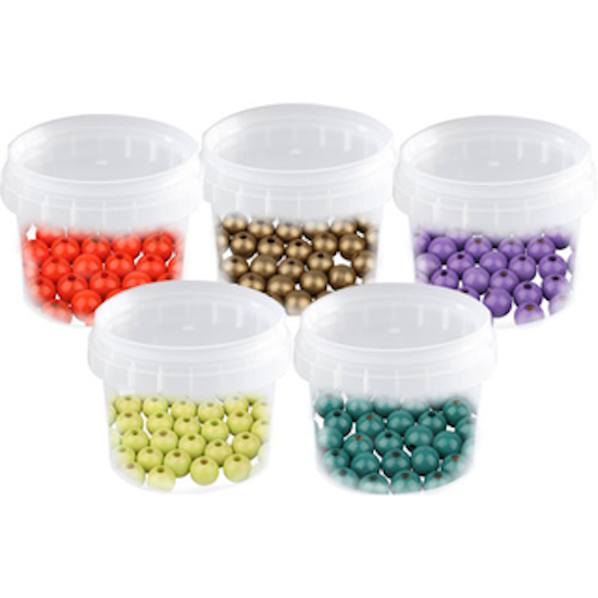 10 mm grooved beads, 30 pieces