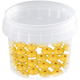 18 mm wooden lenses, 30 pieces : Yellow