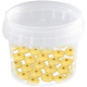 18 mm wooden lenses, 30 pieces : Pastel yellow