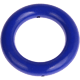 Wooden ring, size M : Dark blue