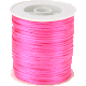 50 m Kumihimo-Satinkordel, 1 mm : Pink