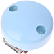 Schnullerkettenclip, Ø 30 mm : Babyblau
