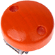 Schnullerkettenclip, Ø 30 mm : Orange