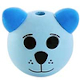 Motif bead bear, 3D : baby blue