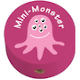 Motivperle "Mini-Monster" : Dunkelpink