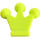 Silicone motif bead big crown : Lemon