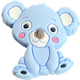 Silicone motif bead koala bear : Pastel blue