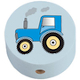 Motivperle Traktor : Babyblau