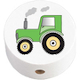 Motivperle Traktor : Weiß - Grün