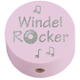 Motivperle "Windelrocker" mit Glitzerfolie : Rosa