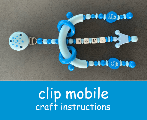 craft instructions for a clip mobile with name
