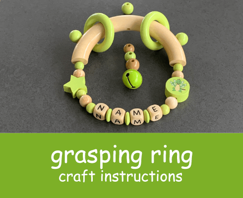 craft instructions for a grasping ring with name